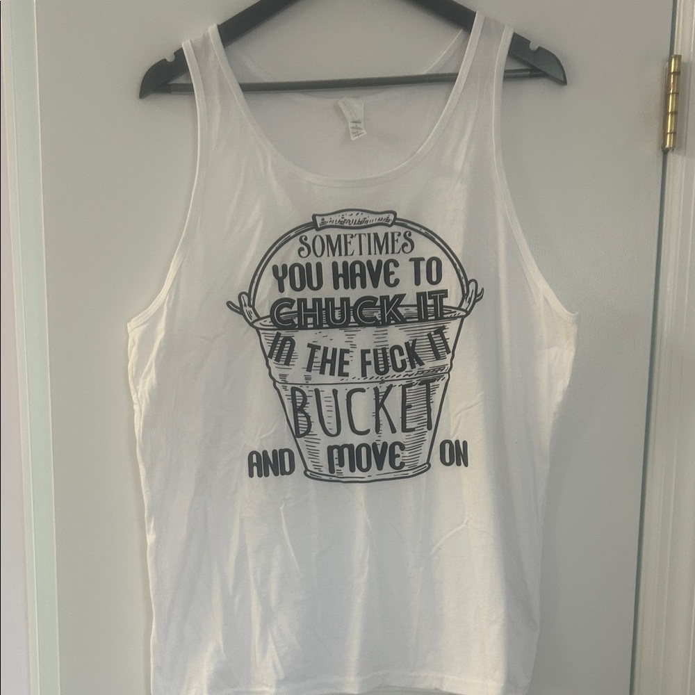 Chuck it Bucket Graphic Tank Top